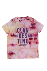 Camiseta con efecto tie-dye de hielo de algodón de azúcar / Damas