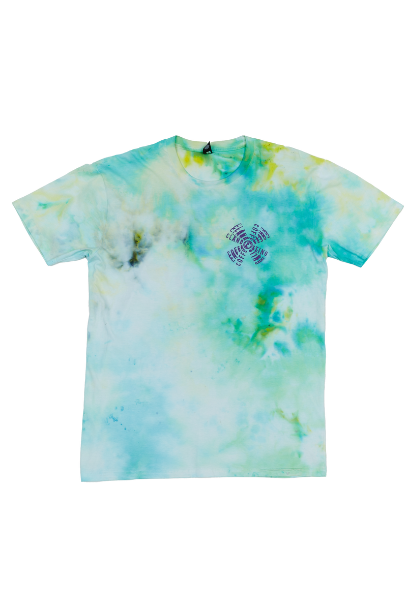 Camiseta con efecto tie-dye de hielo de algodón de azúcar / Hombres