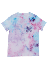 Camiseta con efecto tie-dye de hielo de algodón de azúcar / Damas