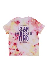 Camiseta con efecto tie-dye de hielo de algodón de azúcar / Damas