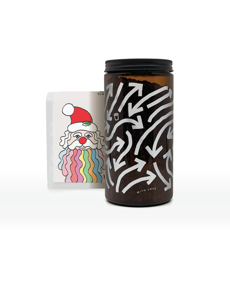 Santa Brew + Coffee Storage Jar Bundle