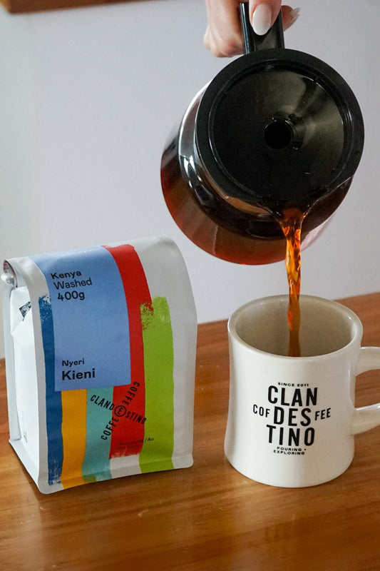 Serving up Kenya Kieni Clandestino Coffee
