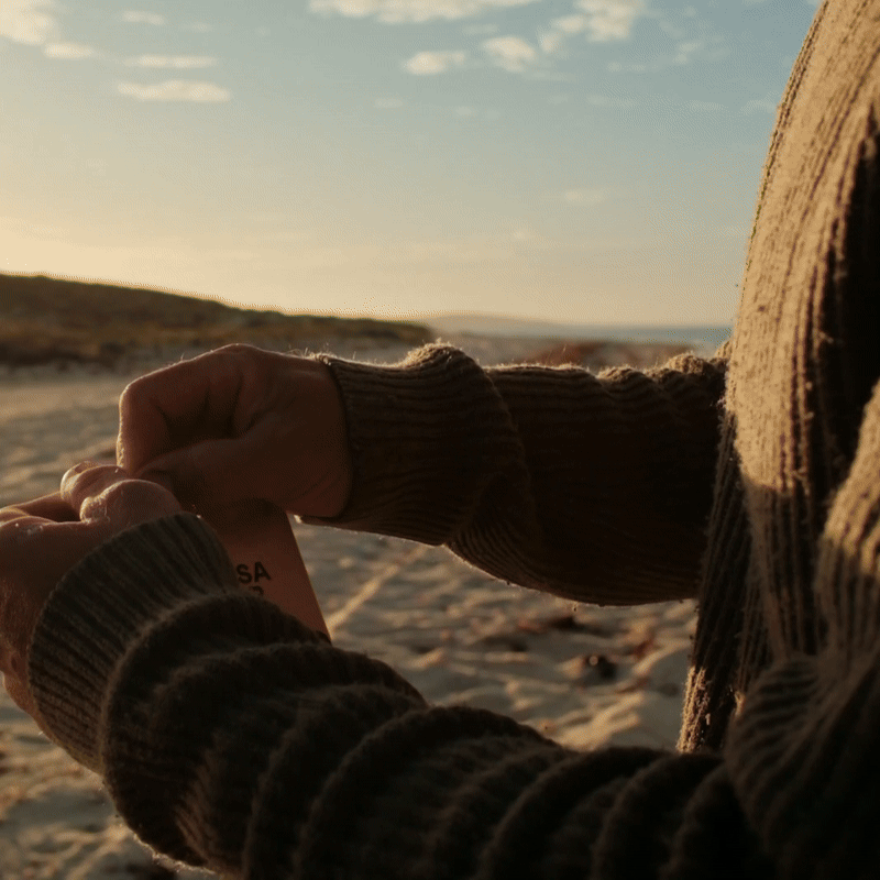 Noosa Drop drip bags setup on beach