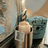 Noosa Drop drip bags setup on beach